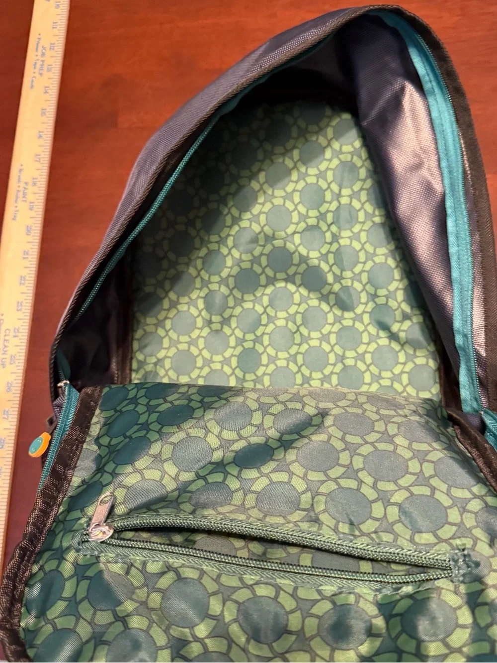 Men's‎ Navy Backpack with Teal Accents